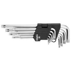 Torx-nycklar T10-T50, set med 9 stycken.