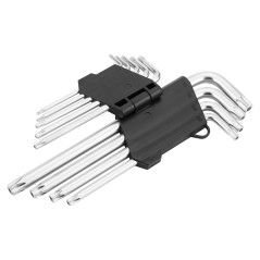 Torx-nycklar T10-T50, set med 9 stycken.