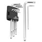 Torx-nycklar T10-T50, set med 9 stycken.