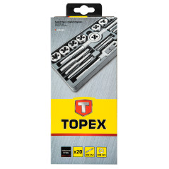 Skärningsverktyg och gängverktyg M3-M12, set med 20 stycken.