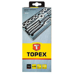 Skärningsverktyg och gängverktyg M3-M12, set med 20 stycken.