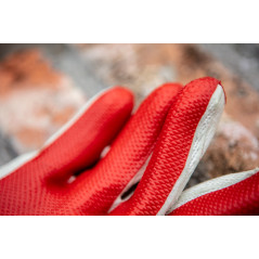 Arbetshandskar, 65% bomull + 35% polyester belagd med gummi, 10 tum.