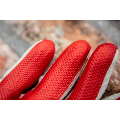 Arbetshandskar, 65% bomull + 35% polyester belagd med gummi, 10 tum.