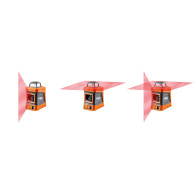 Laserplan 15 m, 360° horisontellt, med fodral och stativ 1,5 m.