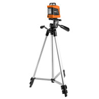 Laserplan 15 m, 360° horisontellt, med fodral och stativ 1,5 m.