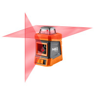 Laserplan 15 m, 360° horisontellt, med fodral och stativ 1,5 m.