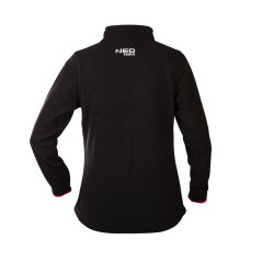 Damtröja i fleece, svart, storlek XL.