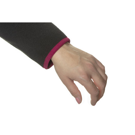 Damtröja i fleece, svart, storlek XXL.