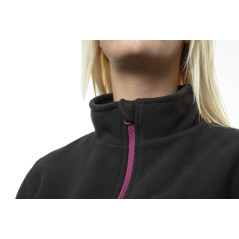 Damtröja i fleece, svart, storlek XXL.