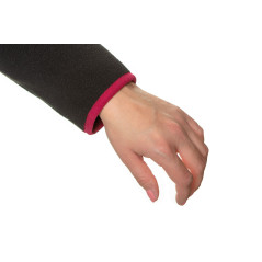 Damtröja i fleece, svart, storlek XXL.