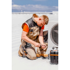 Arbetsblus 2 i 1 i bomull, storlek XXL/58.