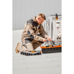 Arbetsblus 2 i 1 i bomull, storlek XXL/58.