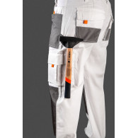 Spodnie robocze, białe, rozmiar M/50