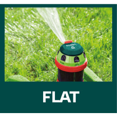 Sektorspridare, 6-funktionell med drivning, justerbar räckvidd