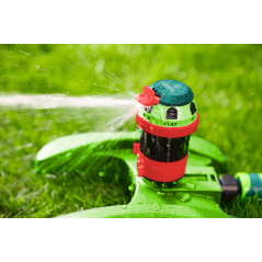 Sektorspridare, 6-funktionell med drivning, justerbar räckvidd