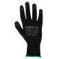 Trädgårdshandskar täckta med PU, storlek 10.