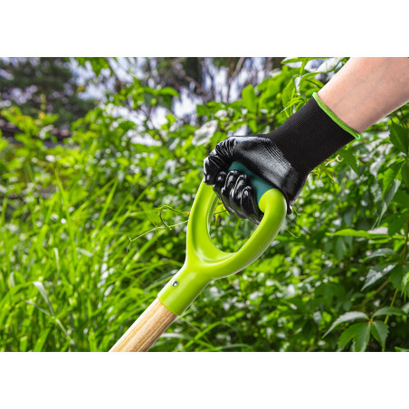 Trädgårdshandskar täckta med nitril, storlek 8.