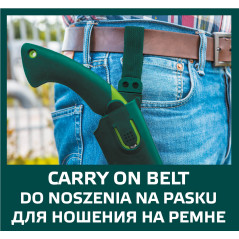 Trädgårdssåg med skyddsfodral