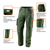 Spodnie robocze CAMO olive, rozmiar L