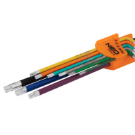 Torx-nycklar T10-50, set med 9 stycken, färgglada