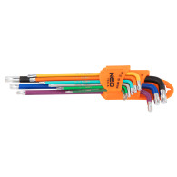 Torx-nycklar T10-50, set med 9 stycken, färgglada