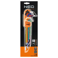 Torx-nycklar T10-50, set med 9 stycken, färgglada