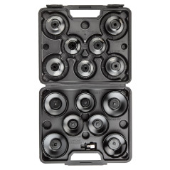 Hylsnyckelsats för oljefilter - 16 delar.