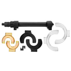 Fjäderklämma med utbytbara spetsar