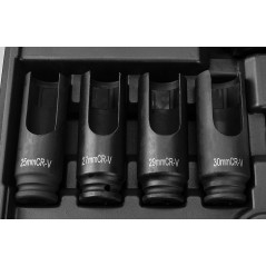 Avdragare för insprutningsmunstycken med en trähammare - set med 14 stycken.