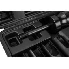 Avdragare för insprutningsmunstycken med en trähammare - set med 14 stycken.