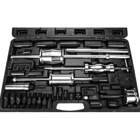 Injektoravdragare med slägghammare med tröghetsvikt