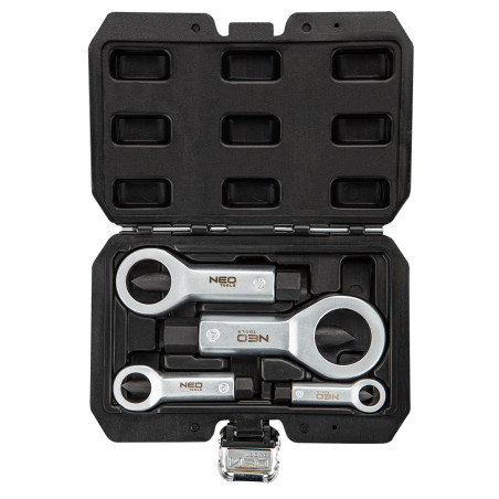 Skruvmejsel för muttrar, set med 4 stycken.