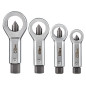 Skruvmejsel för muttrar, set med 4 stycken.