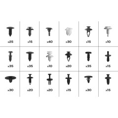 Ford bilsäkerhetsklämmor, 415 stycken