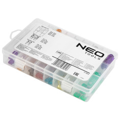 Säkringsset för bilar, ask, 88 stycken, 3 typer