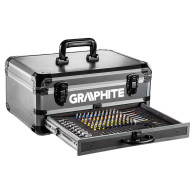 Energy+ set in an aluminum suitcase: drill/screwdriver 2x18V/2.0Ah, 10 mm, detachable handle + 109 accessories

Energisats i en 