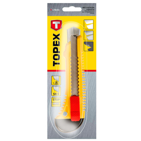 Kniv med 18 mm brytbart blad