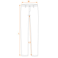 Spodnie robocze 5-kieszeniowe DENIM, rozmiar XL