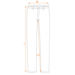 Spodnie robocze 5-kieszeniowe DENIM, rozmiar XL