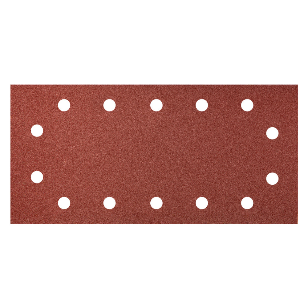 Slipande sandpapper med kardborre 115 x 230 mm, K180, 5 st, med hål