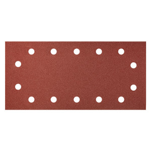 Slipande sandpapper med kardborre 115 x 230 mm, K180, 5 st, med hål
