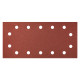 Slipande sandpapper med kardborre 115 x 230 mm, K180, 5 st, med hål