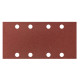 Slipande papper med kardborreband 93 x 185 mm, K180, 5 st, med hål