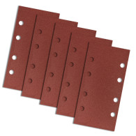 Slipande papper med kardborreband 93 x 185 mm, K180, 5 st, med hål