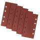 Slipande papper med kardborreband 93 x 185 mm, K180, 5 st, med hål