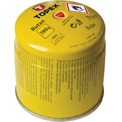 Patron med butangas, 190 g, gasflödeslåssystem