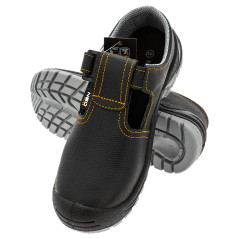 Arbetssandaler i läder, S1 SRC, storlek 40.