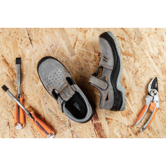 Arbetssandaler i mocka, S1 SRC, storlek 41.