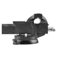 Låsbar skruvstycke med roterbart huvud 125 mm