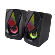 EGS102 Esperanza högtalare 2.0 usb led regnbåge boogie